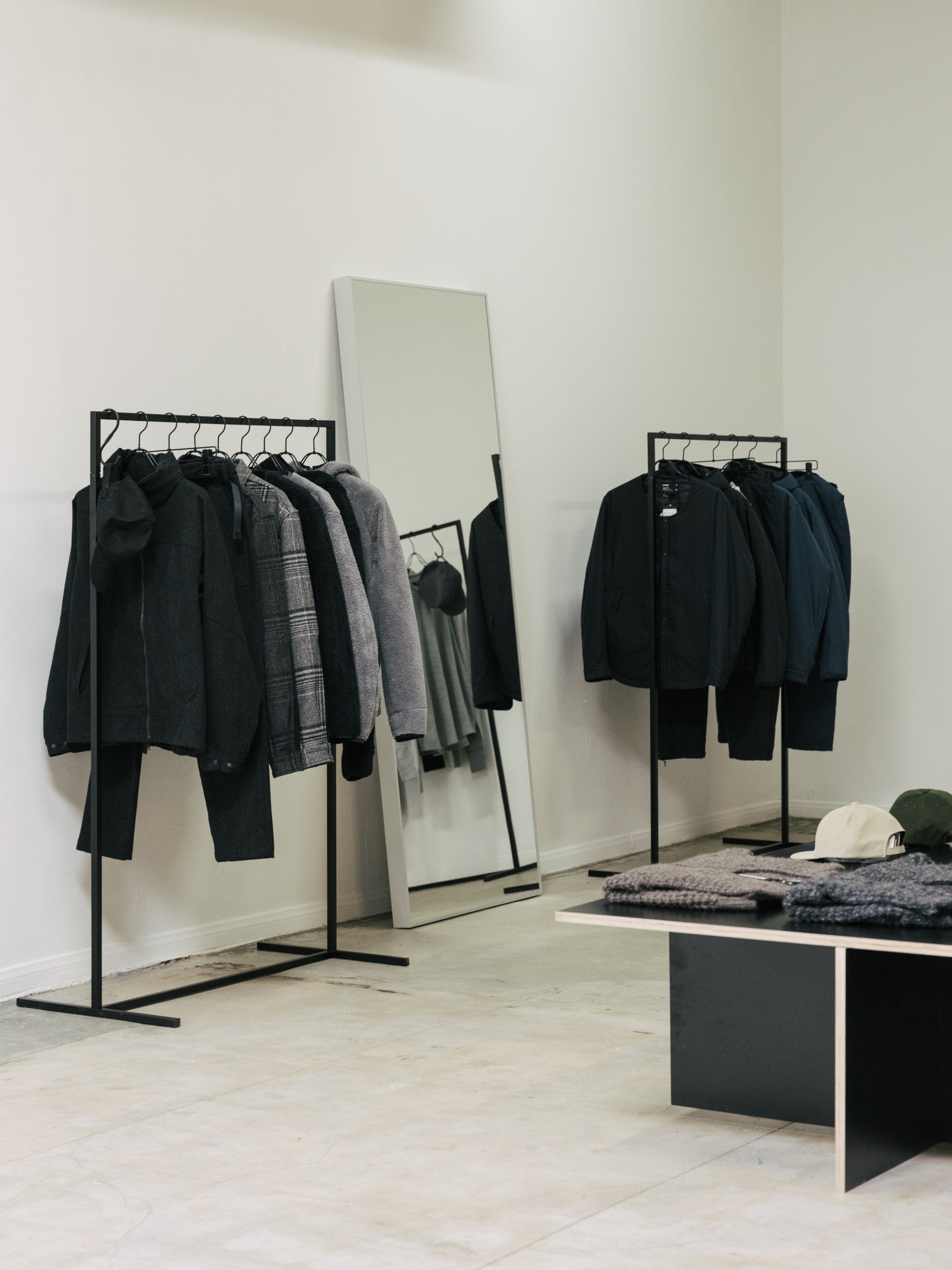 Large Floor Mirror - Aluminum